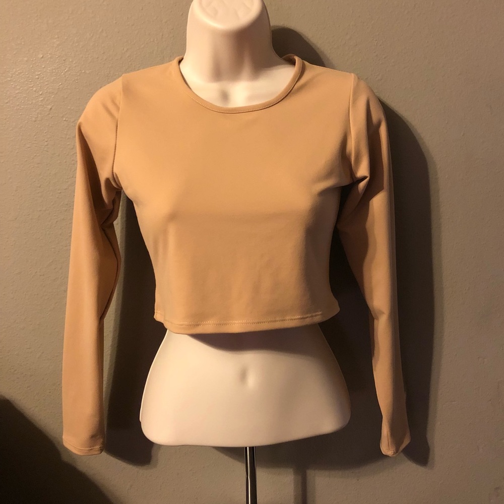Moda Glam Long Sleeve Half Shirt